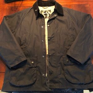 Barbour Bedale Navy Blue Wax Jacket